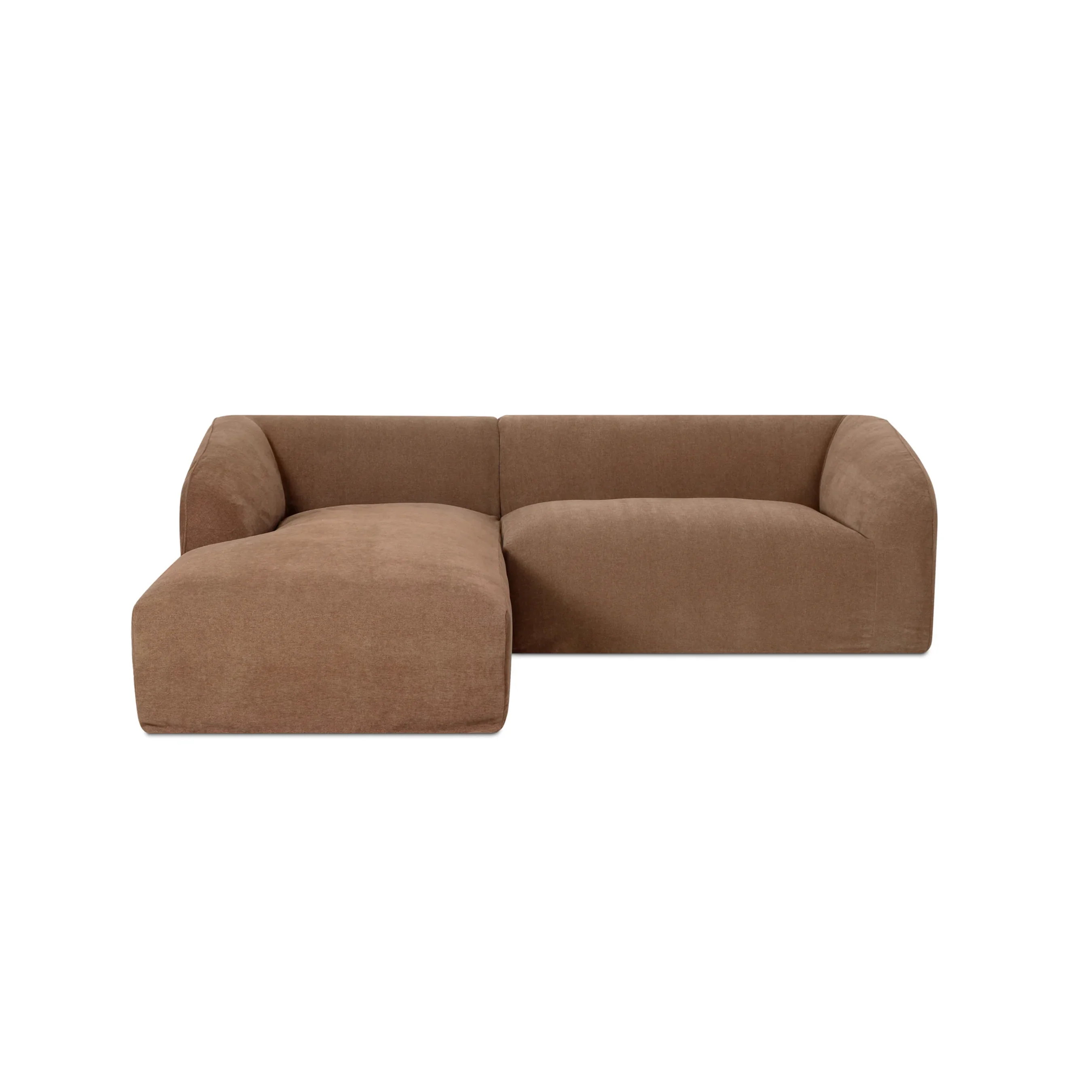 Isla Nook 2 Piece Modular Sectional Left Mocha - Image 1