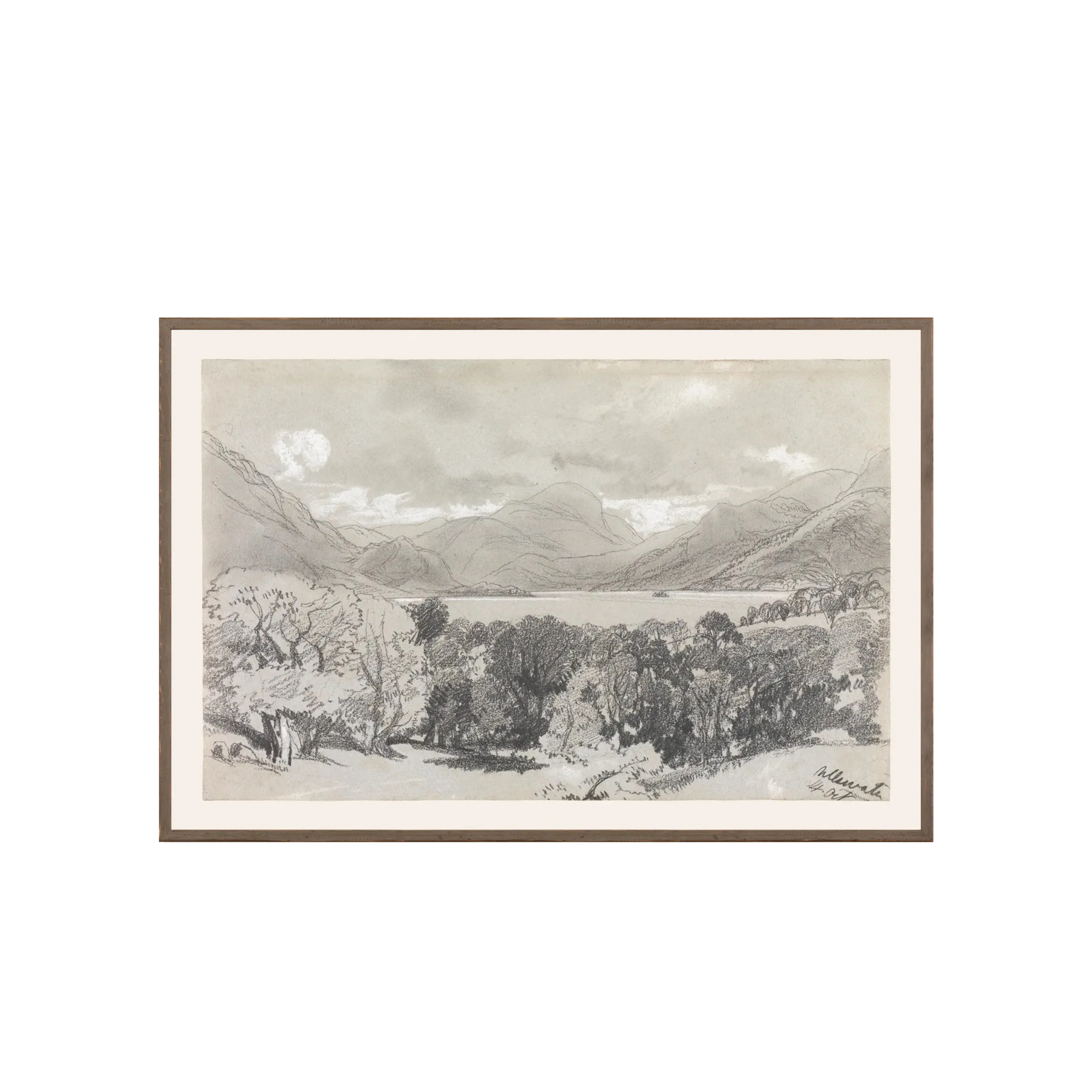 Folio Graphite Landscape III C. 1836 - Image 1