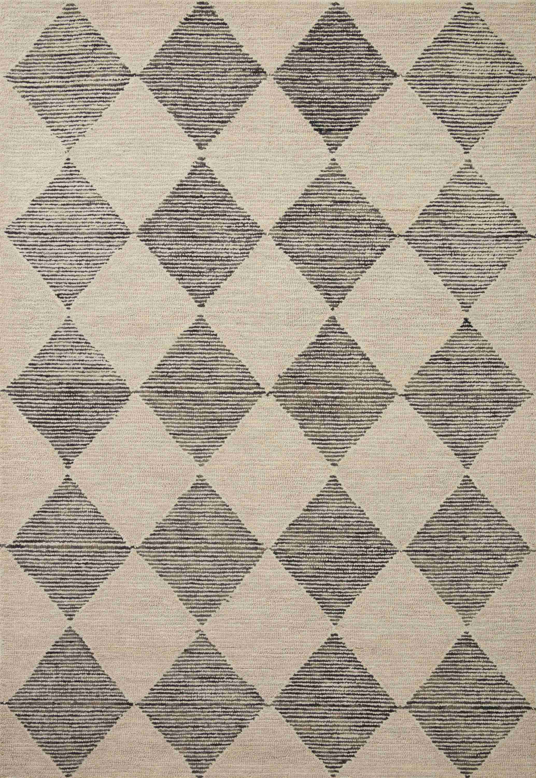 Chris Loves Julia × Loloi Francis Beige / Charcoal Rug