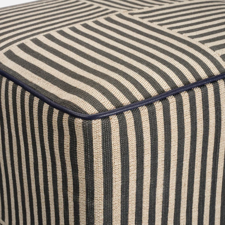 Maxis Striped Stool Ottoman - Image 2