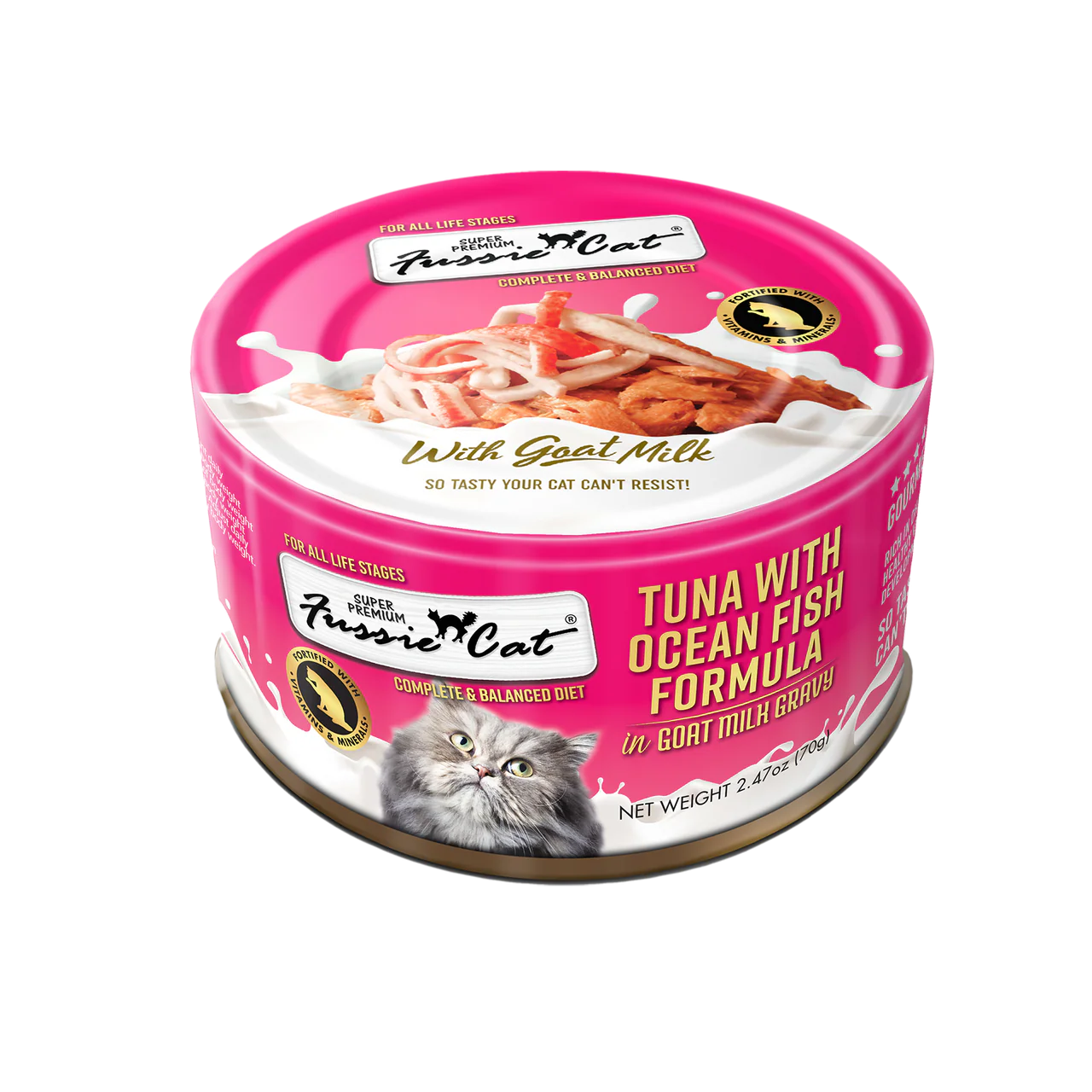 Fussie Cat Premium Tuna w/Oceanfish in Goats Milk 2.47oz - Image 1