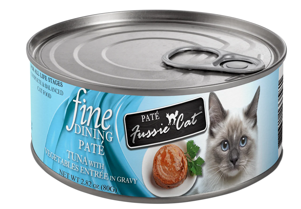 Fussie Cat Fine Dining Pate Tuna with Vegetables Entrée 2.82oz - Image 1