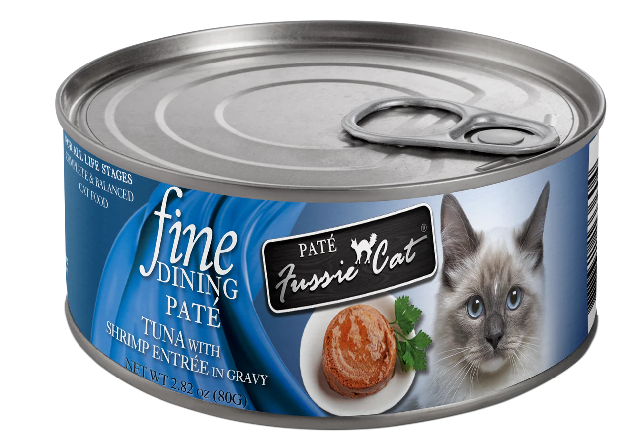 Fussie Cat Fine Dining Pate Tuna with Shrimp Entrée 2.82oz - Image 1