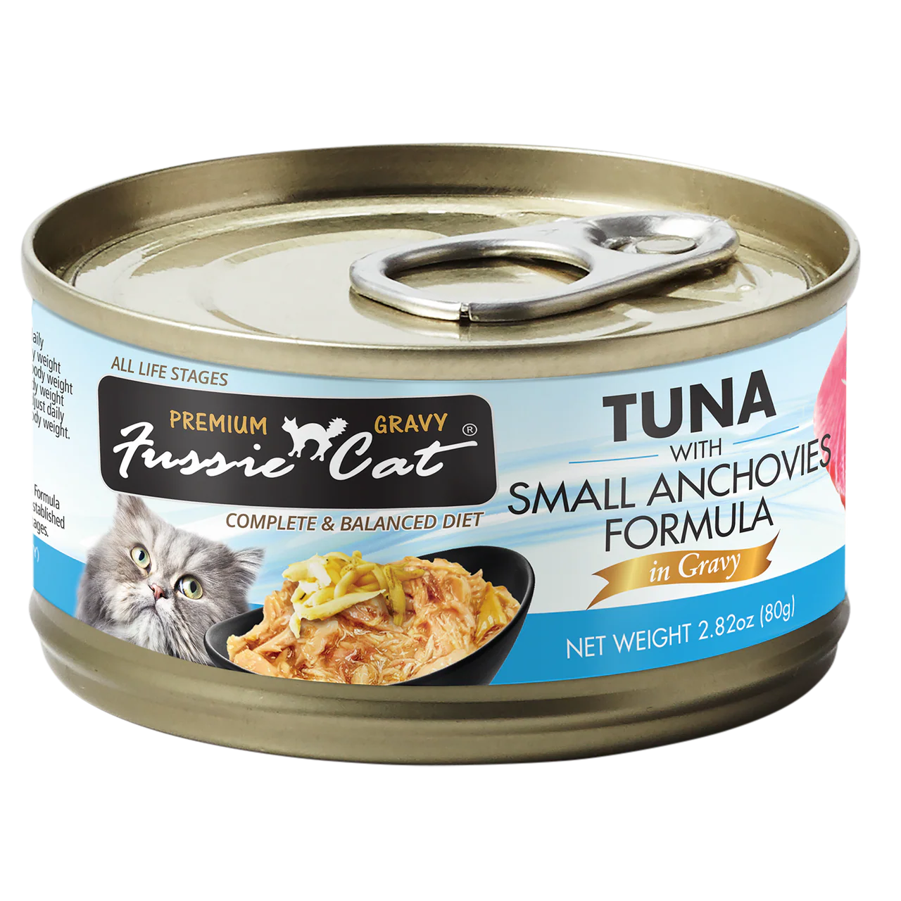 Fussie Cat Premium Tuna w/Anchovies in Gravy 2.82oz - Image 1