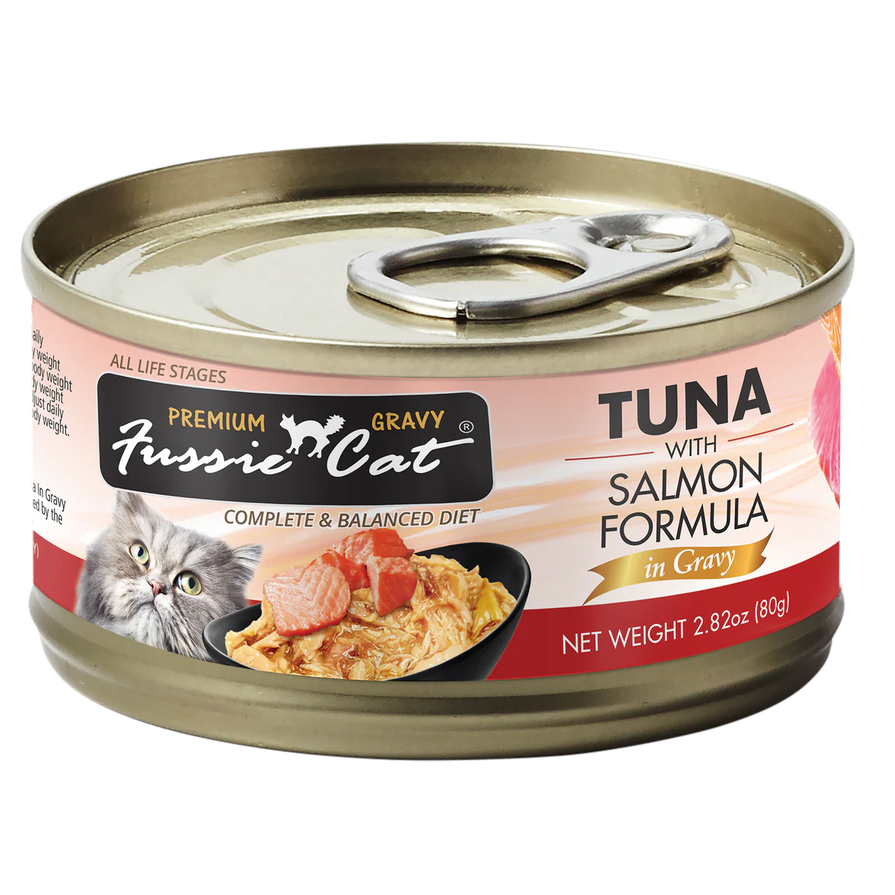 Fussie Cat Premium Tuna w/Salmon in Gravy 2.82oz - Image 1