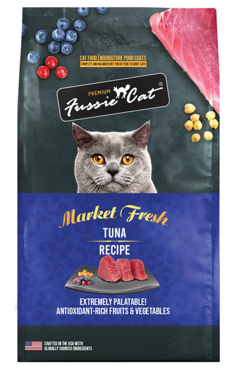 Fussie Cat Market Fresh Tuna Formula Dry Cat Food 10lb - Image 1
