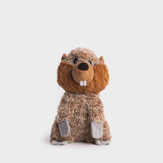 Fabdog Fluffy Beaver Dog Toy Small - Image 1