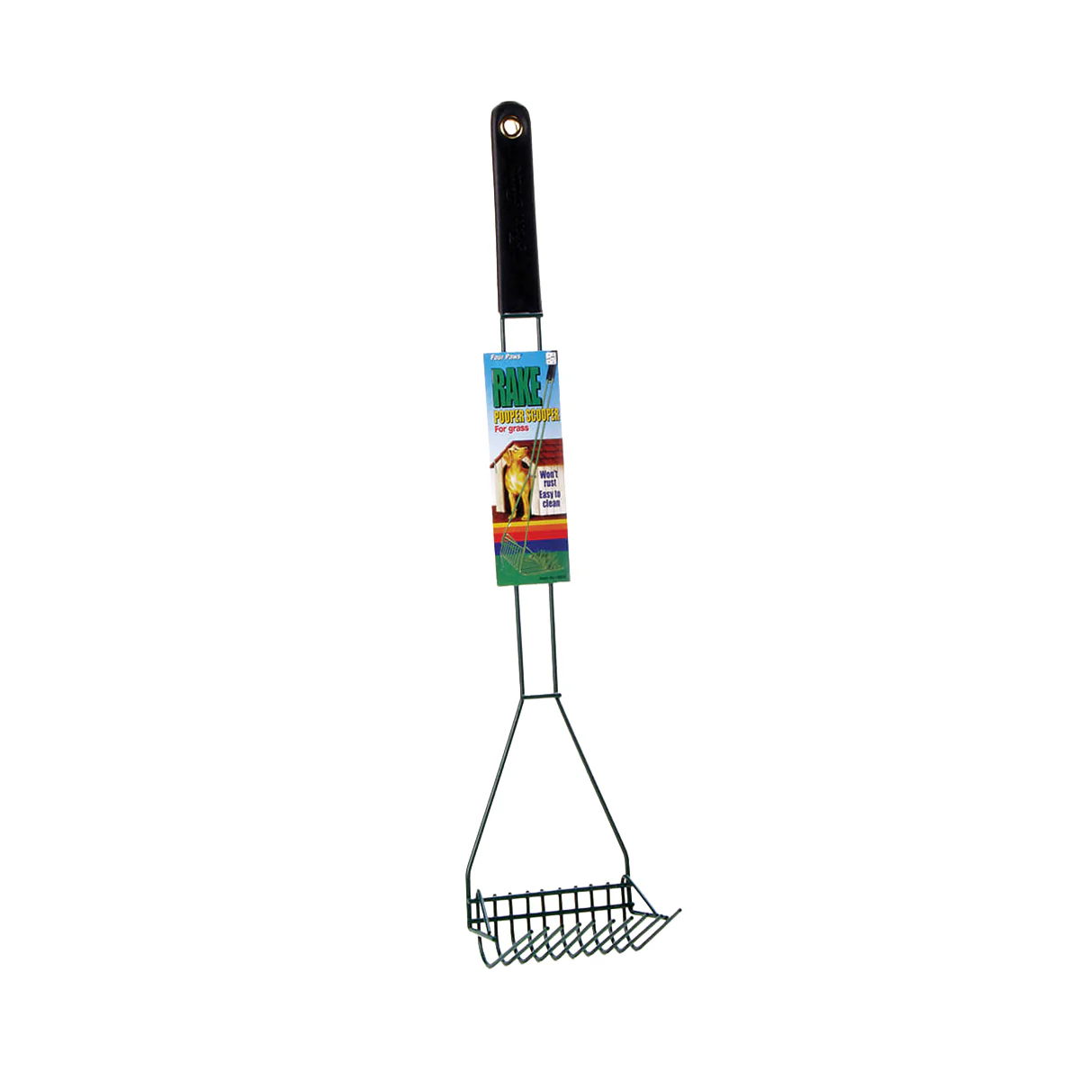Four Paws Pooper Scooper Rake, 5in x 6.13in  x 29.5in - Image 1
