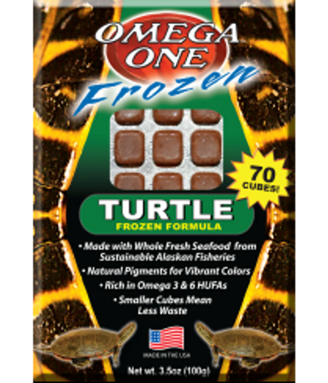 Omega One Frozen Turtle Formula Food 3.5 oz - Image 1