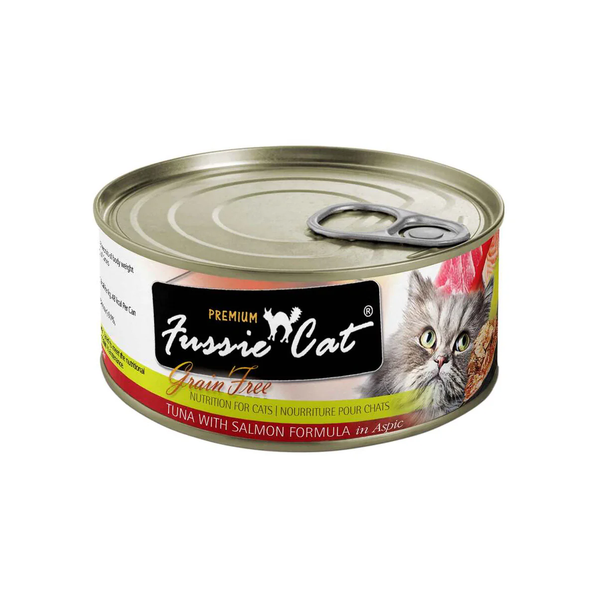 Fussie Cat Wet Food Cat, Tuna & Salmon, 2.8oz Can - Image 1