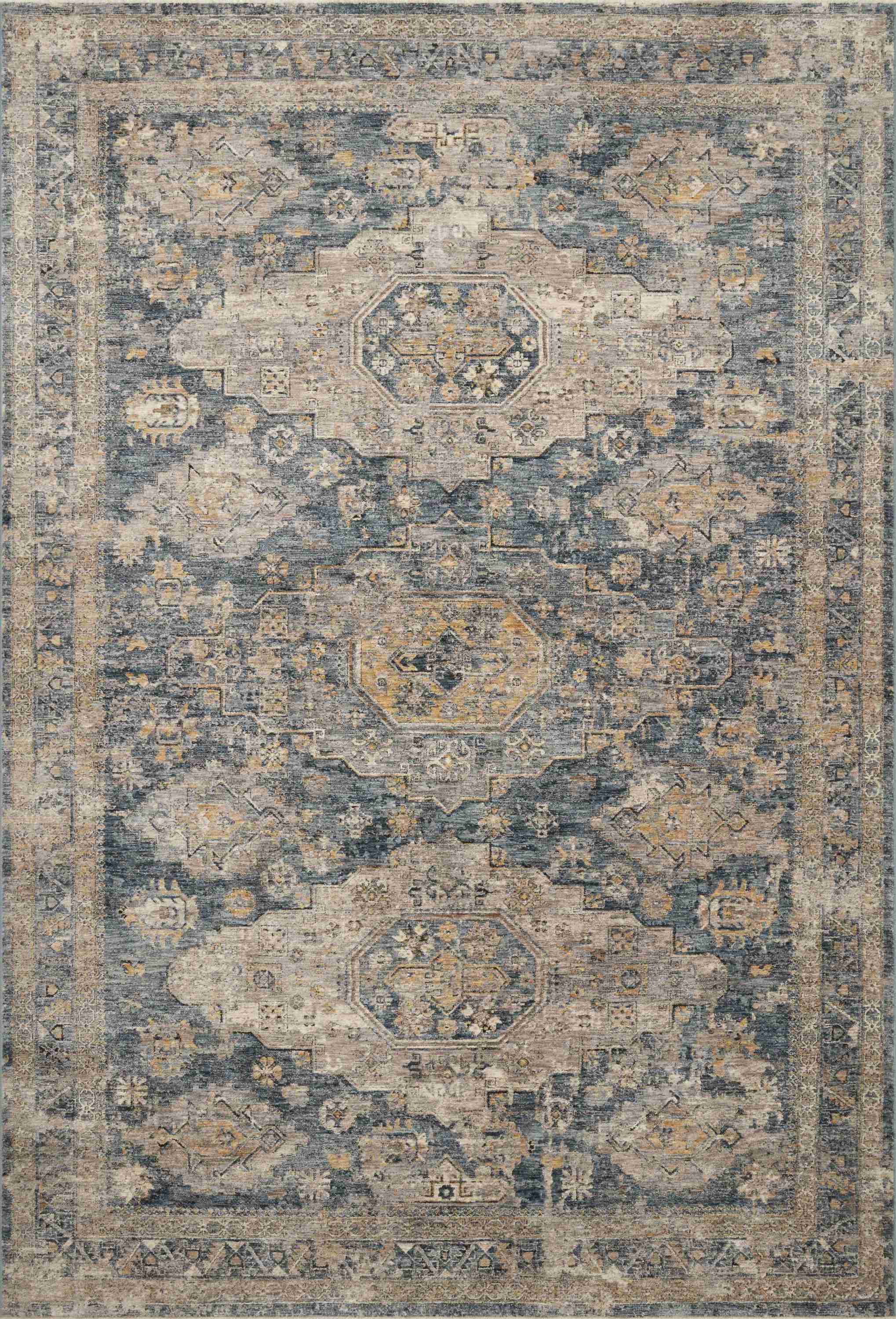 Gaia Denim / Taupe Rug - Image 1
