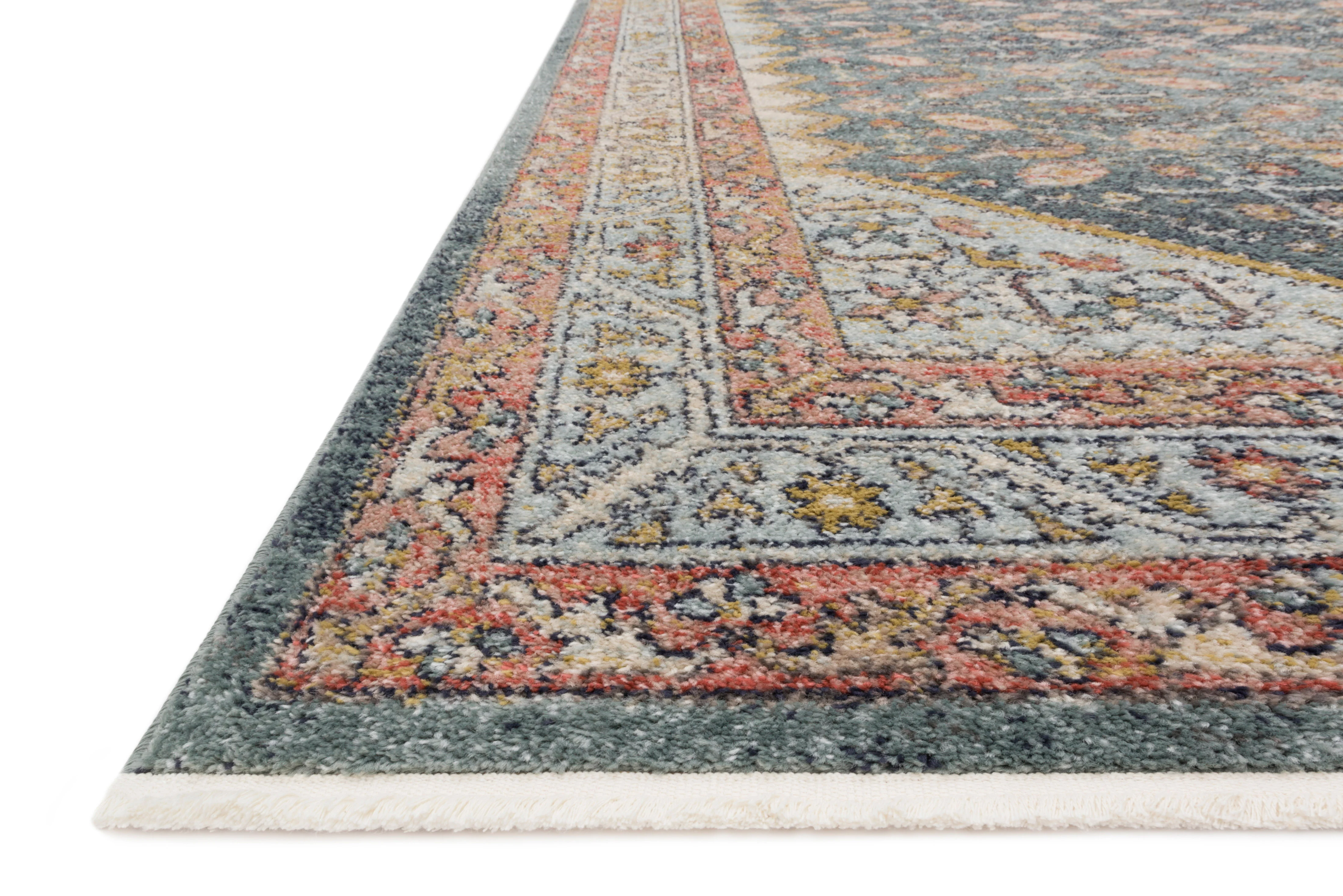 Magnolia Home by Joanna Gaines x Loloi Graham Blue / Persimmon Rug - Image 2