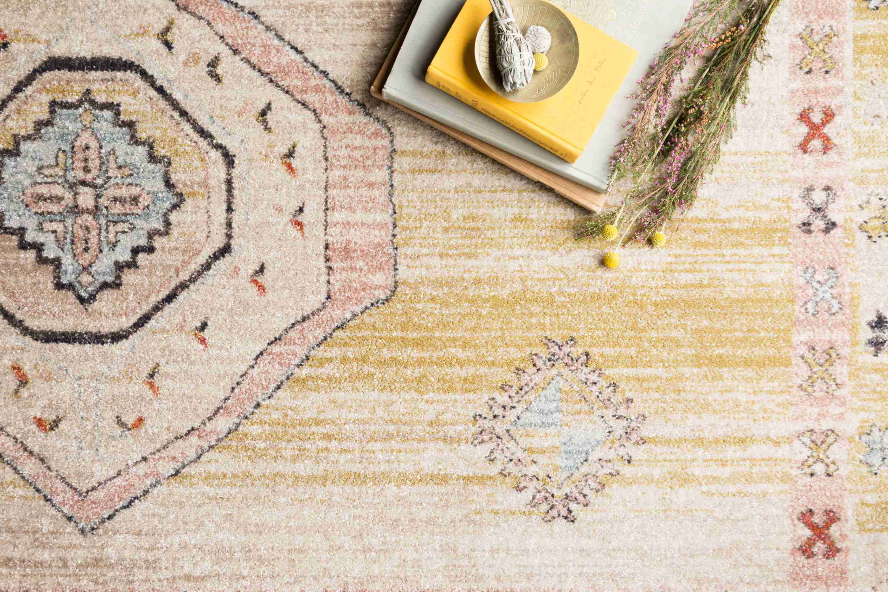 Magnolia Home by Joanna Gaines x Loloi Graham Antique Ivory / Multi Rug - Image 3