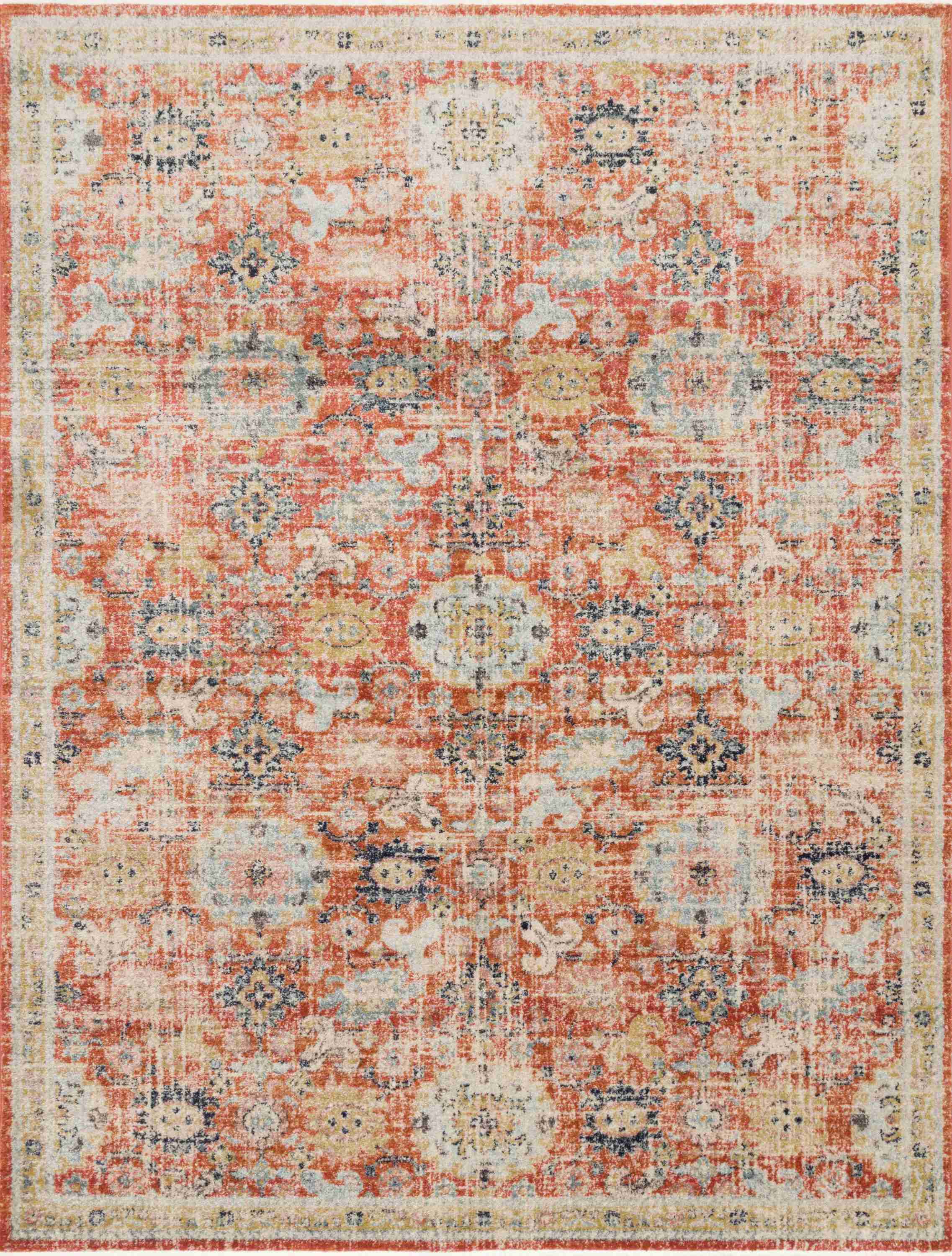 Magnolia Home by Joanna Gaines x Loloi Graham Persimmon / Multi Rug - Image 1
