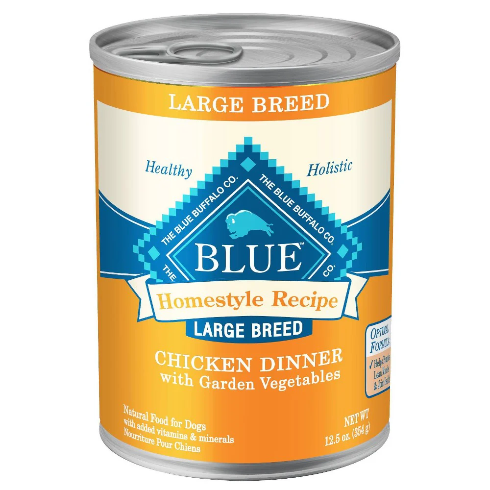 Blue Buffalo Homestyle Recipe Wet Dog Food Chicken Dinner with Garden Vegetables Large Breed - 12.5oz - Image 1