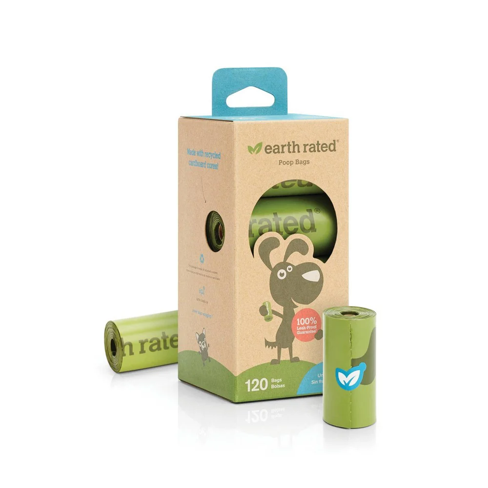Earth Rated Dog Poop Bags Refill Unscented 120ct - Image 1