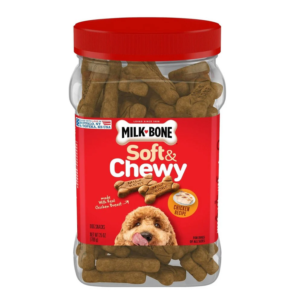 Milk-Bone Soft & Chewy Chicken Flavor Dog Treats 25oz - Image 1