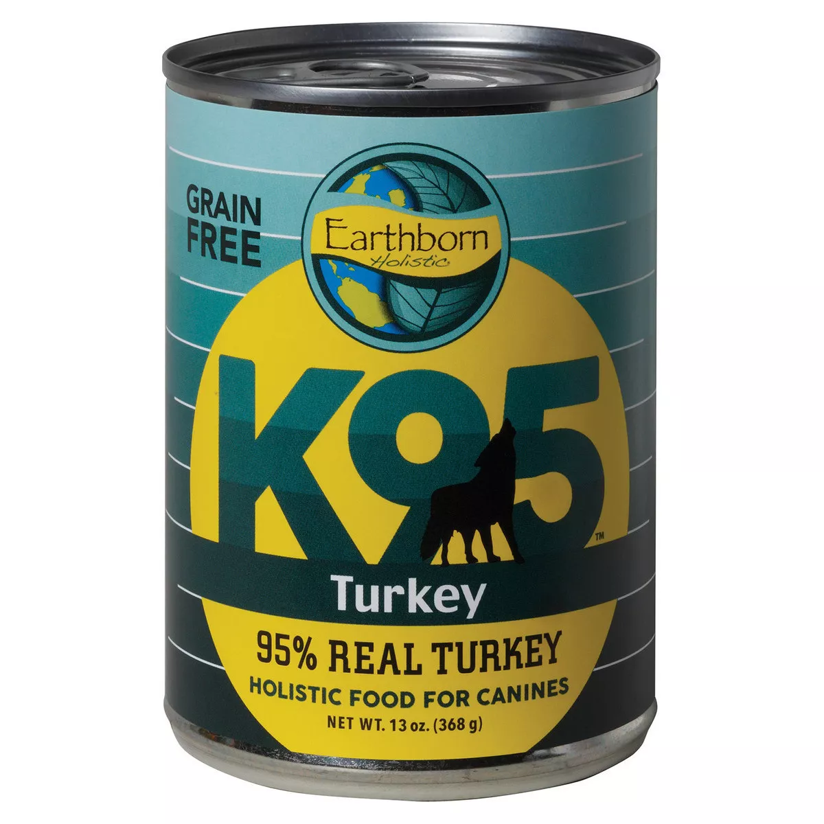 Earthborn Holistic K95 Turkey Recipe Grain-Free Canned Moist Dog Food 13oz - Image 1