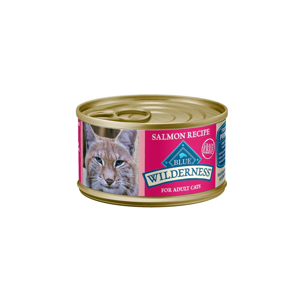 Blue Buffalo Wilderness Grain Free Premium Wet Cat Food Salmon Recipe - 3oz - Image 1