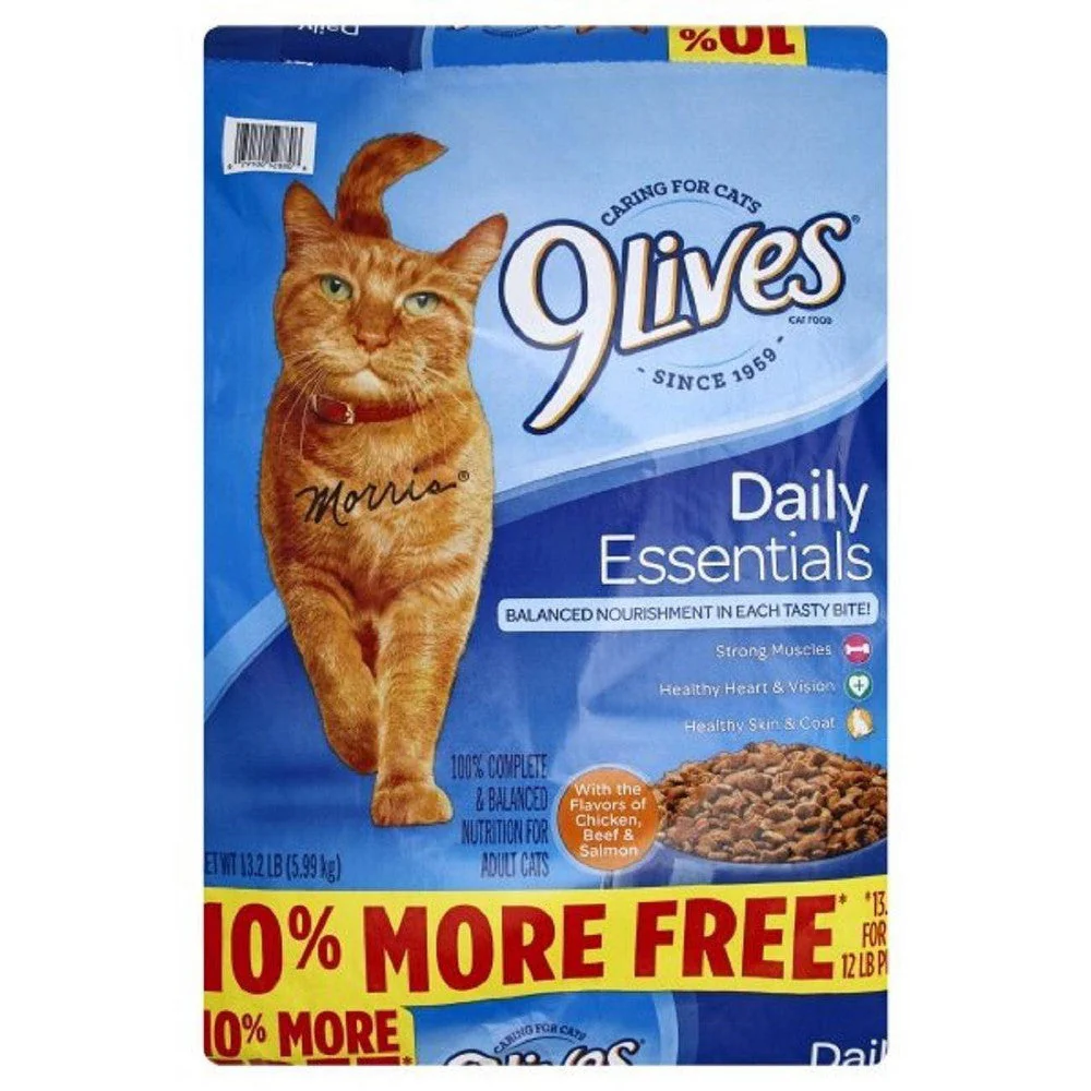 9Lives Daily Essentials Dry Cat Food  12lb Bag