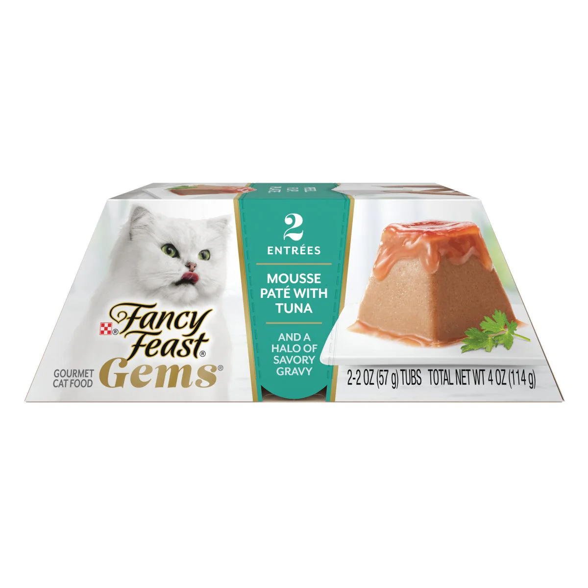 Fancy Feast Gems Tuna Flavor Adult Wet Cat Food - 2oz 2pk - Image 1