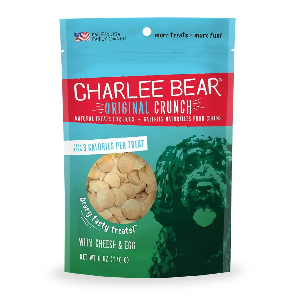 Charlee Bear Cheese and Egg Flavor Dog Treats 6oz - Image 1