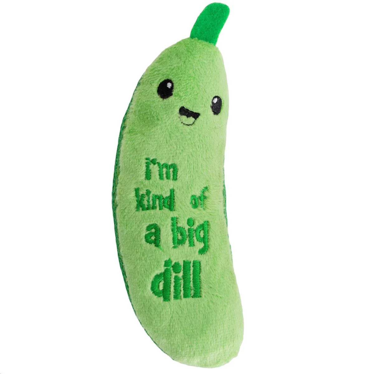 Petstages Cat Dental Kicker Pickle Cat Toy with Catnip - Image 1