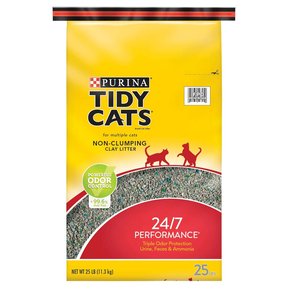 Purina Tidy Cats Non-Clumping 24/7 Performance Multiple Cats Litter 20lb bag - Image 1