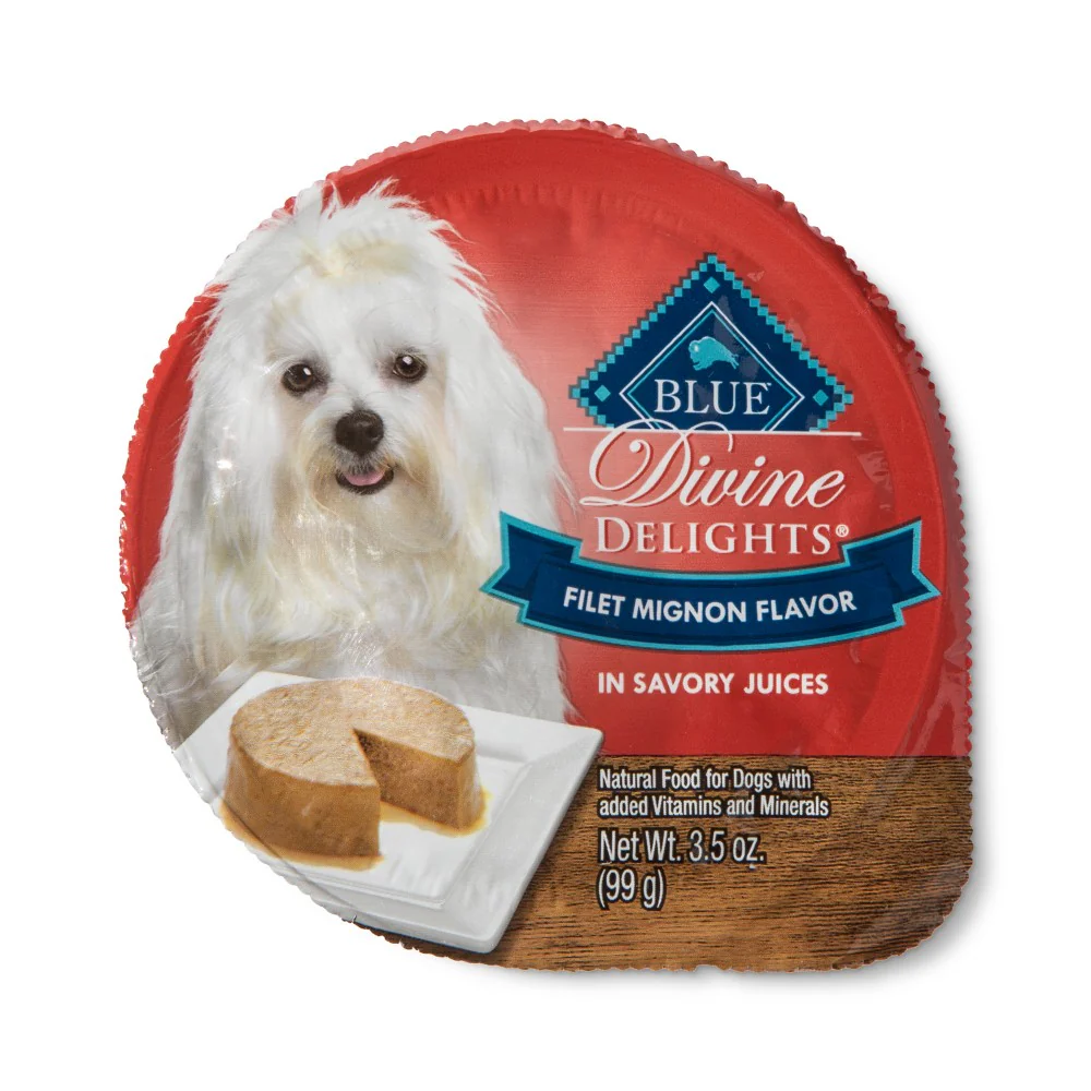 Blue Buffalo Divine Delights Filet Mignon Pate Wet Dog Food 3.5oz - Image 1