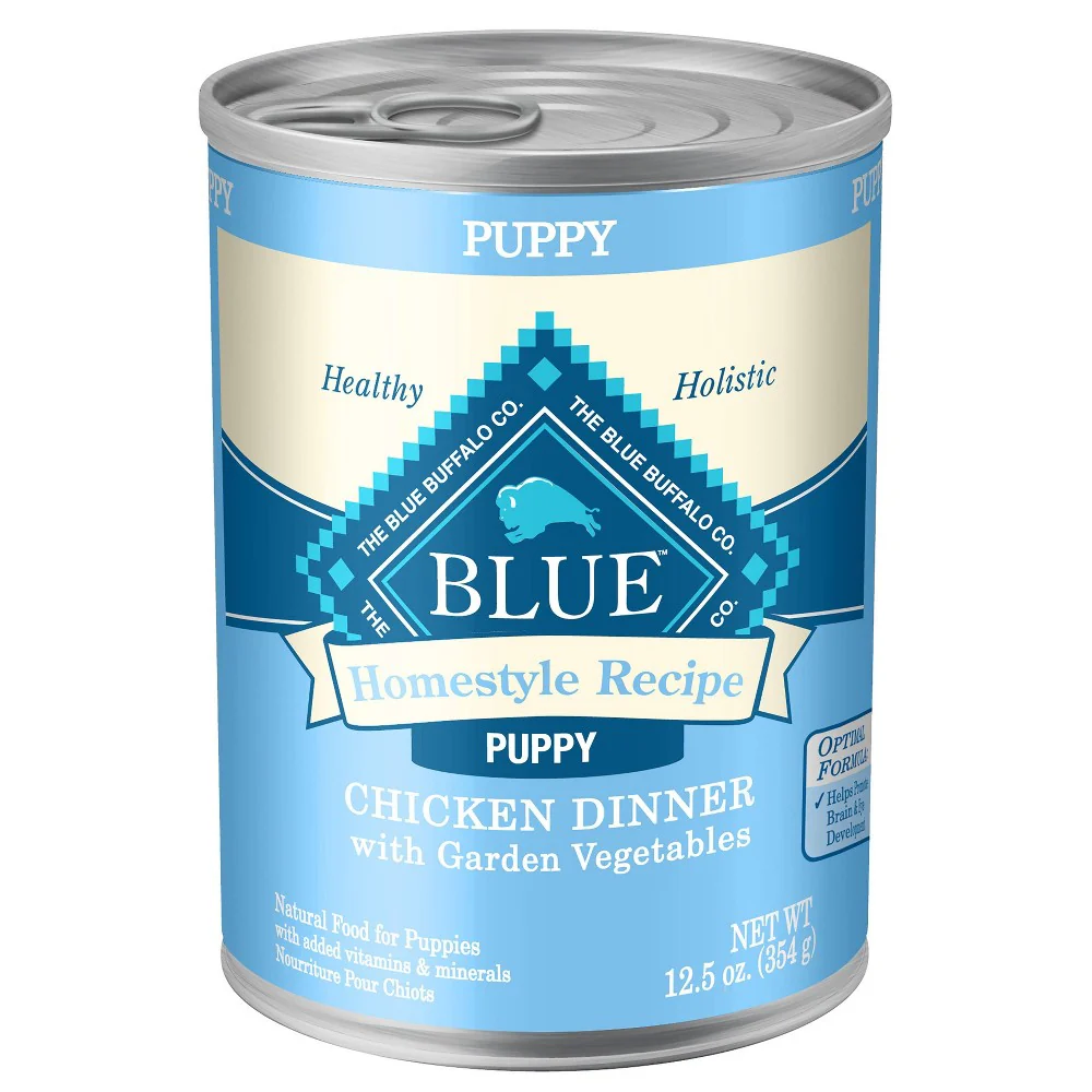 Blue Buffalo Homestyle Recipe Wet Dog Food Chicken Dinner with Garden Vegetables Puppy - 12.5oz - Image 1
