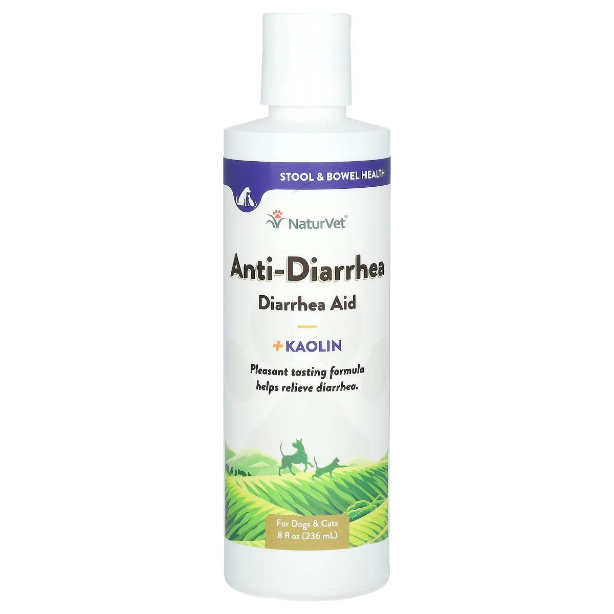 Naturvet Anti-Diarrhea Liquid for Dogs and Cats 8floz - Image 1