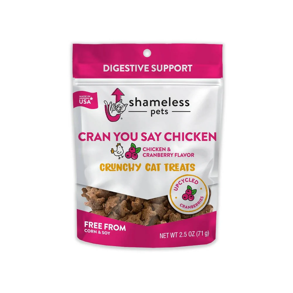 Shameless Pets You Say Chicken & Cranberry Flavor Crunchy Cat Treat 2.5oz - Image 1