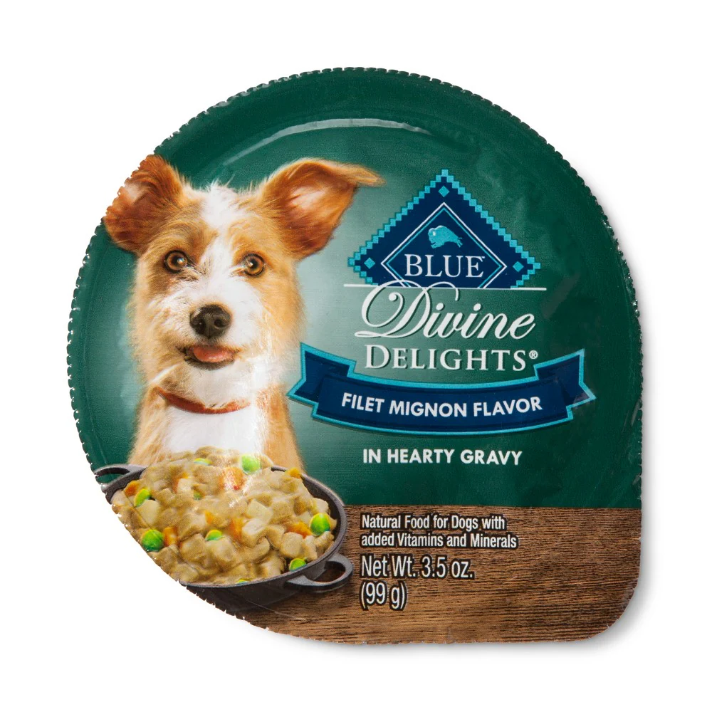 Blue Buffalo Divine Delight Filet Mignon in Gravy Pate Wet Dog Food, 3.5 oz - Image 1
