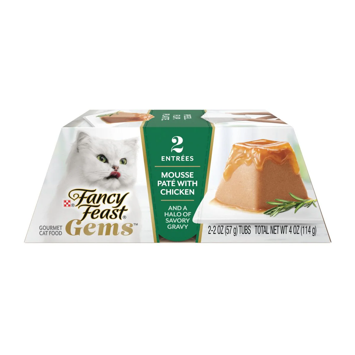 Fancy Feast Gems Chicken Flavor Adult Wet Cat Food - 2oz 2pk - Image 1