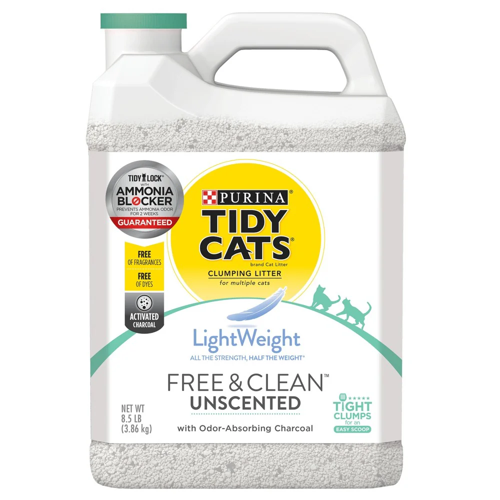 Tidy Cats Free & Clean Unscented Lightweight Cat Litter - 8.5lb - Image 1