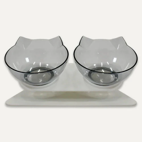 Goo-eez Ergonomic Double Bowl Cat Feeder - Image 1