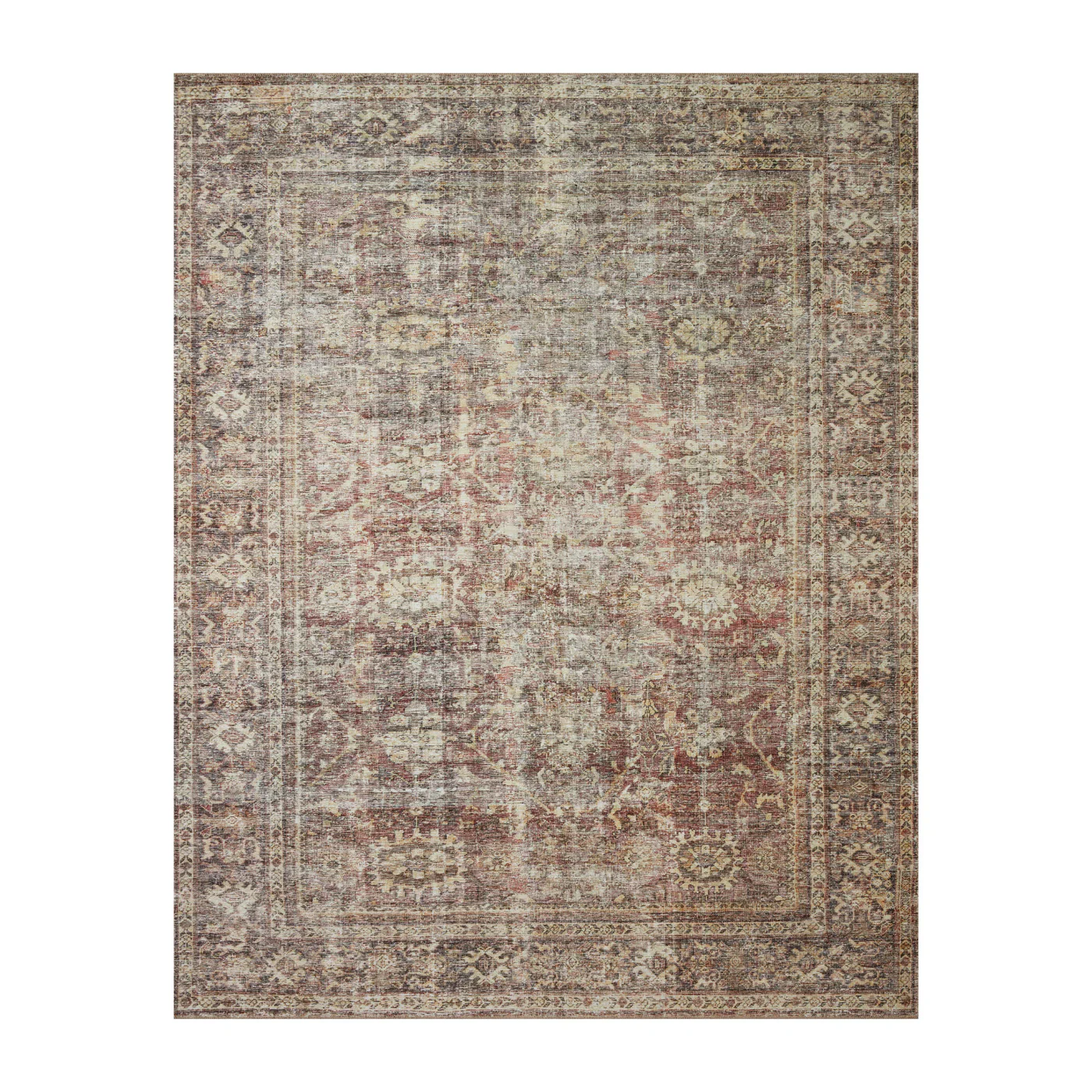 Amber Lewis x Loloi Georgie Bordeaux / Antique Rug - Image 3