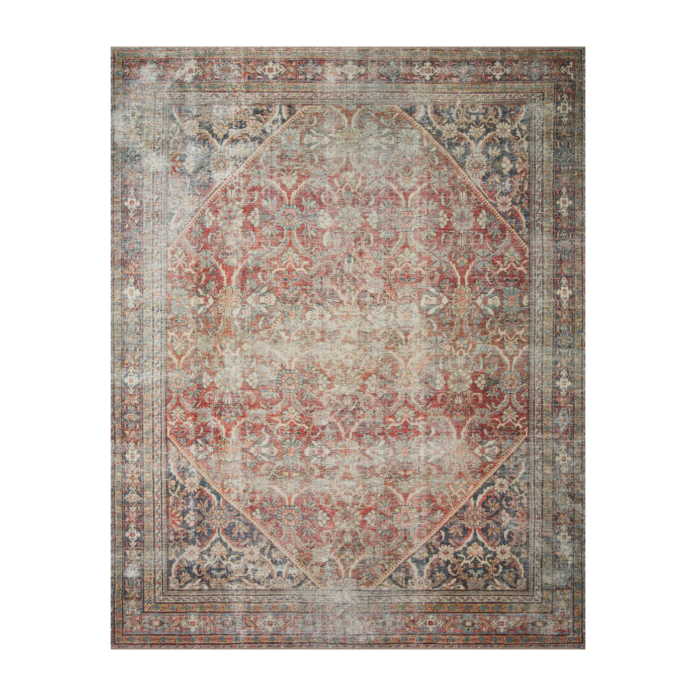 Amber Lewis x Loloi Georgie Red / Navy Rug - Image 2