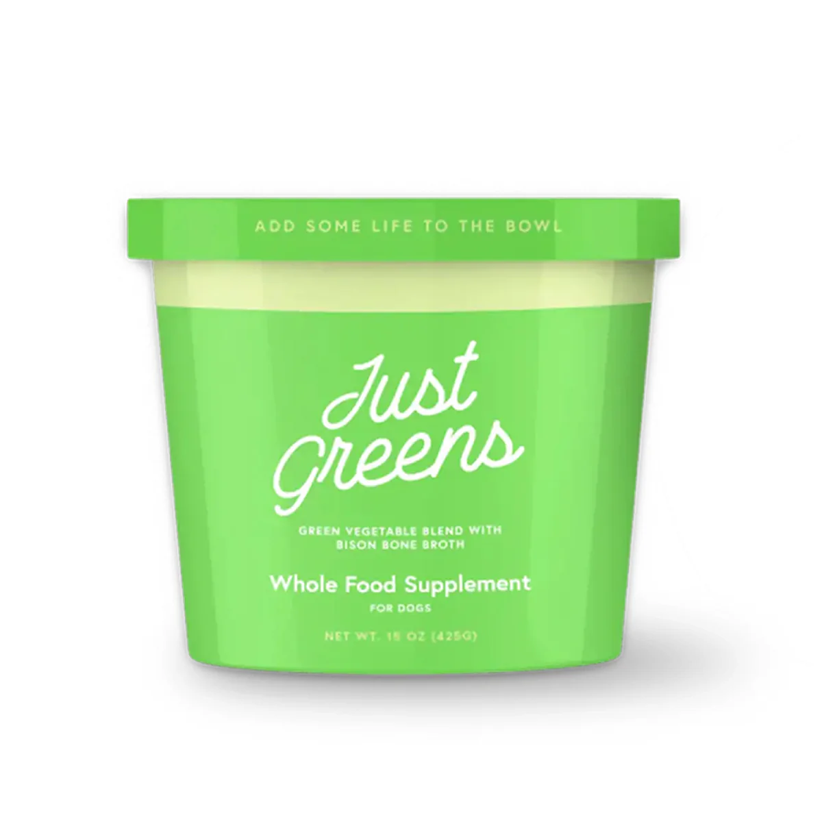 Green Juju Frozen Dog Supplement, Just Greens, 15oz - Image 1