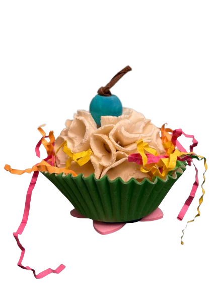 A&E Cages Sweet Tweets Cupcake Foot Toy - Image 1