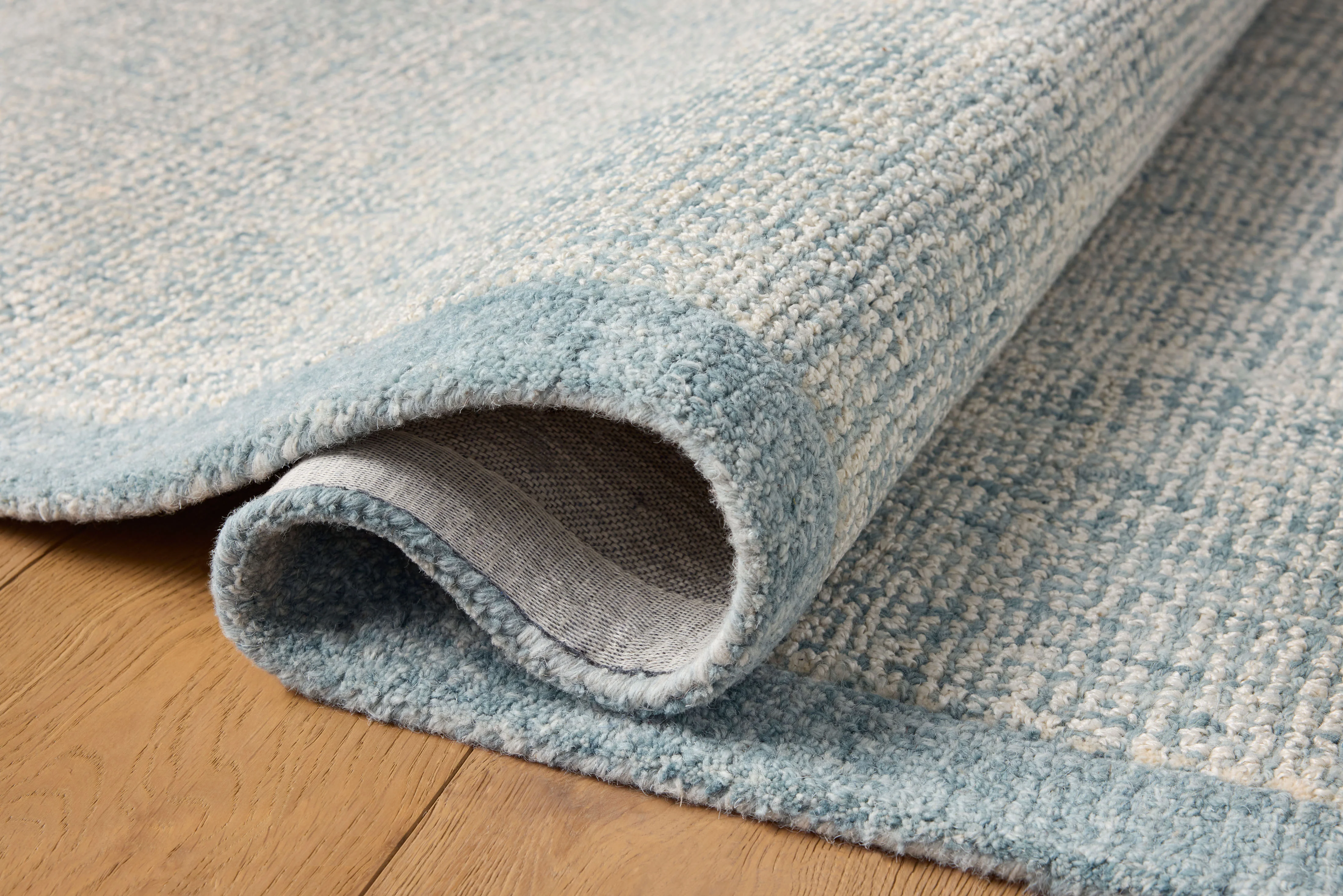 Magnolia Home by Joanna Gaines x Loloi Henley Ivory / Blue Rug - Image 3