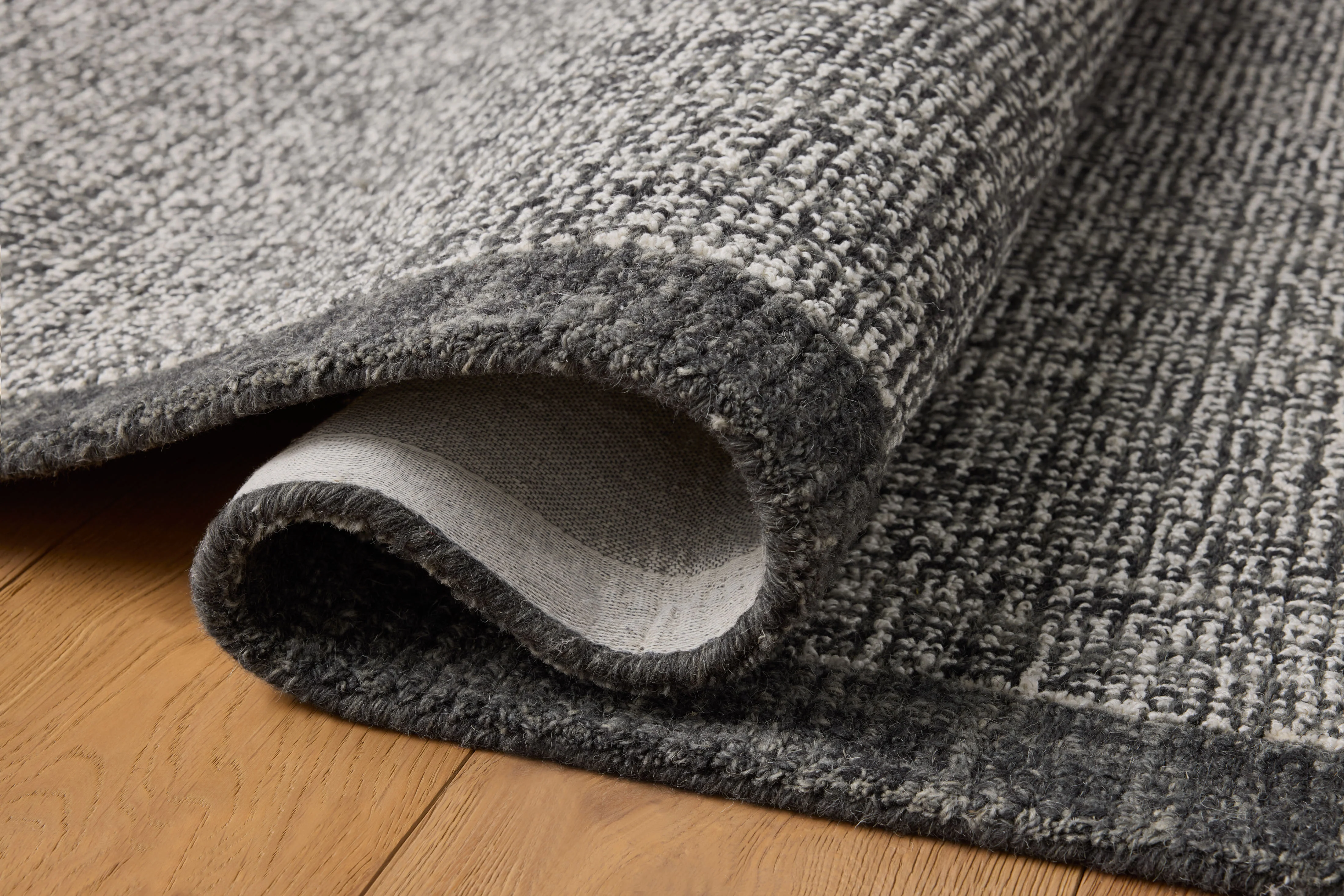 Magnolia Home by Joanna Gaines x Loloi Henley Ivory / Charcoal Rug - Image 3