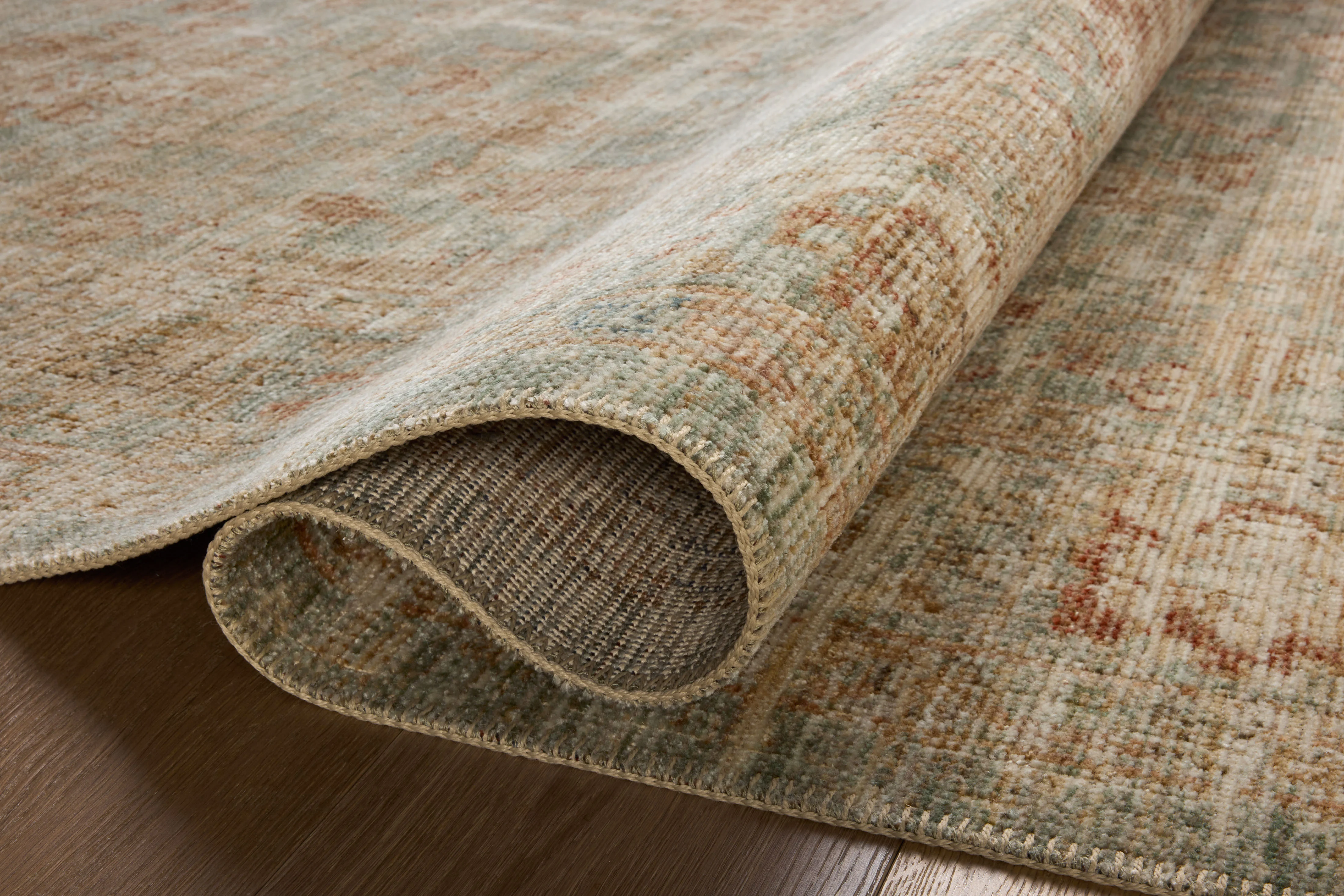 Heritage Aqua / Terracotta Rug - Image 3