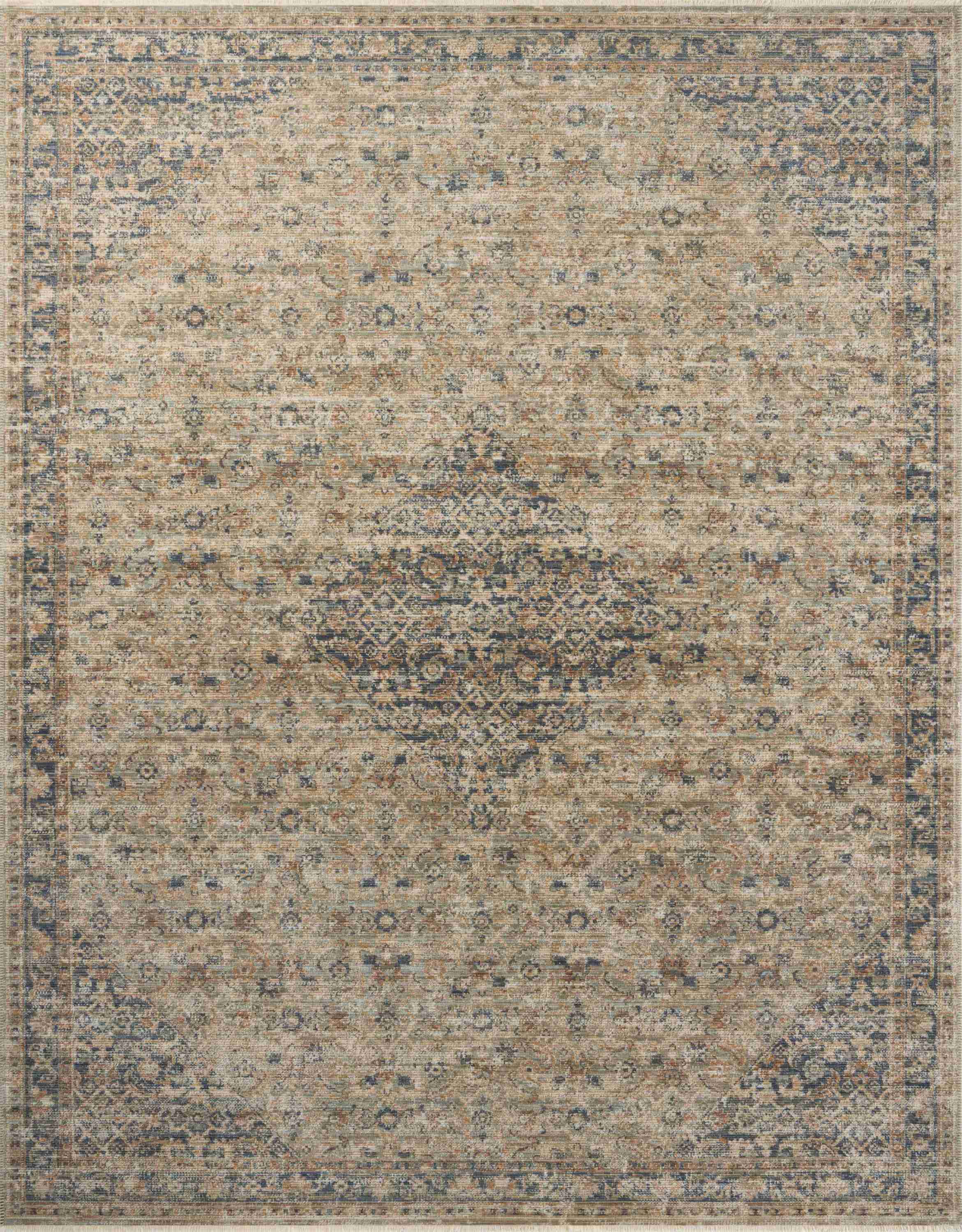 Heritage Sage / Navy Rug - Image 1