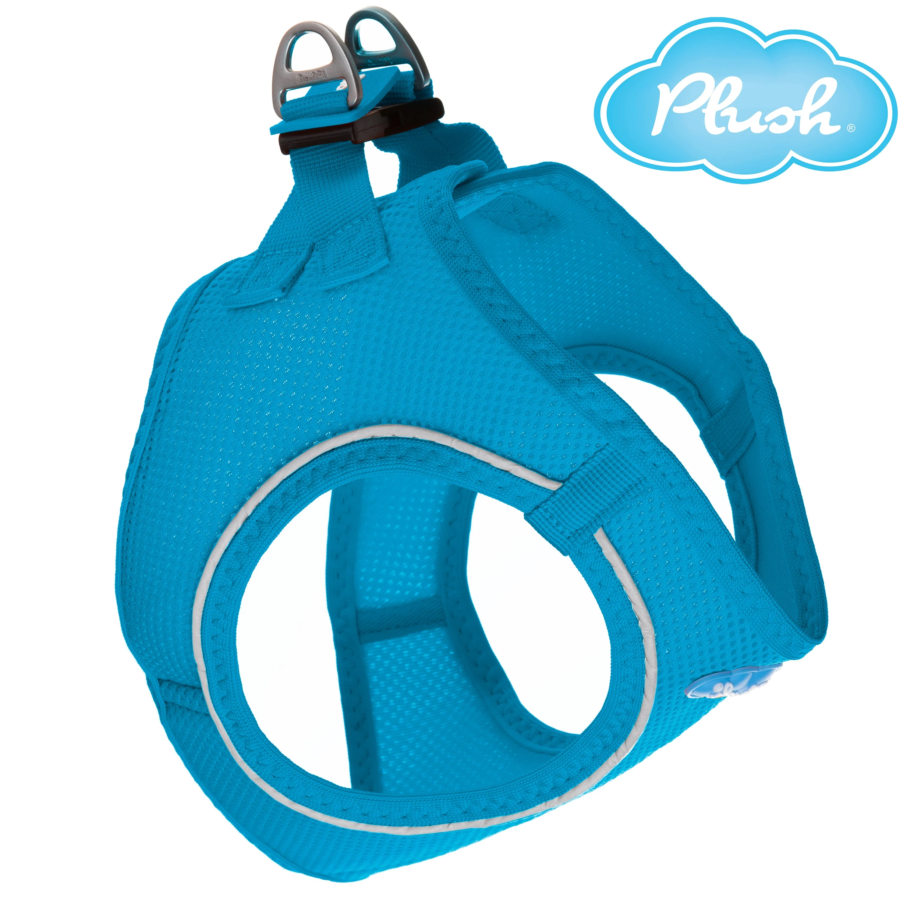 Plush Step In Dog Harness Small Cornflower - Image 1