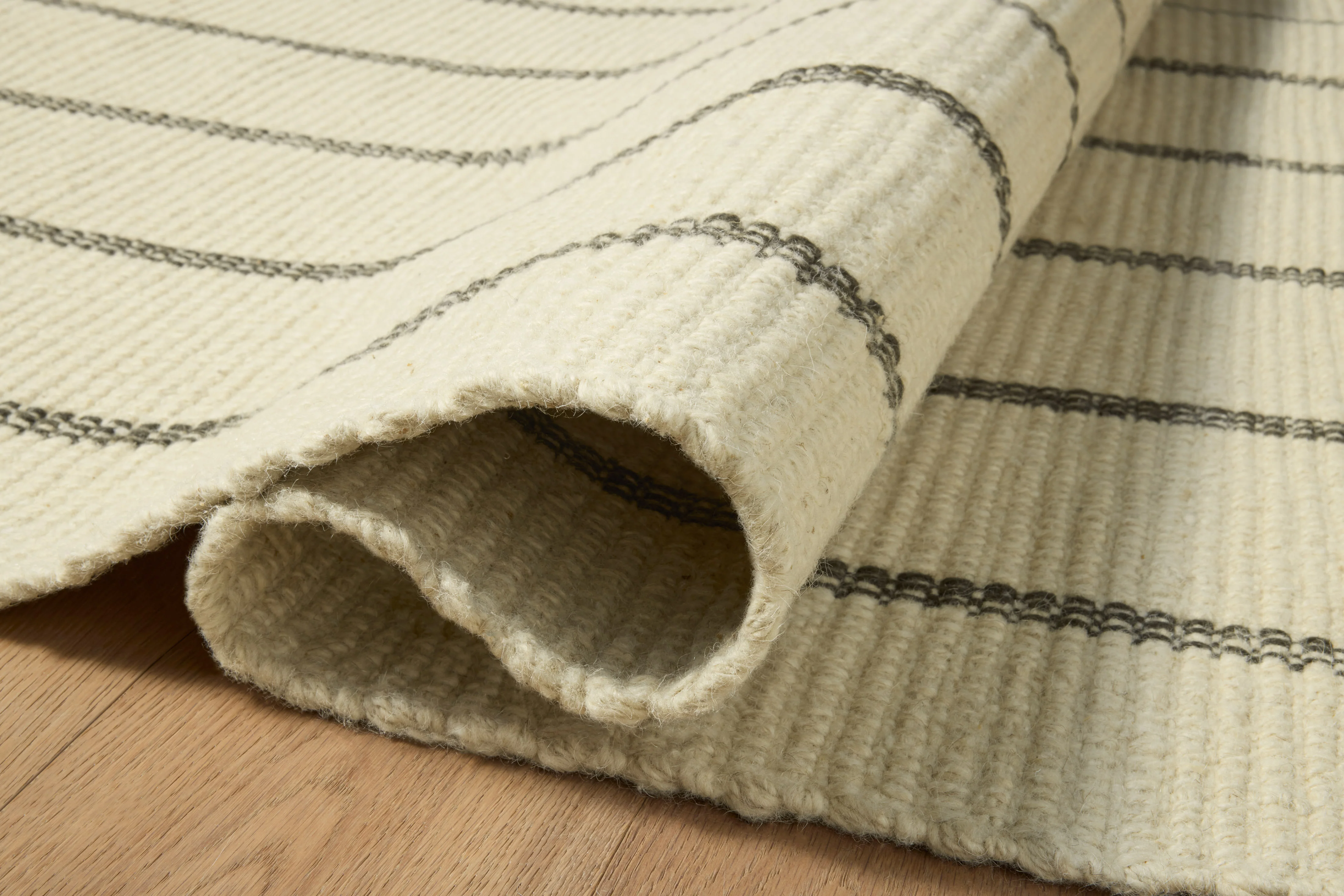 Amber Lewis x Loloi Harlan Ivory / Charcoal Rug - Image 3