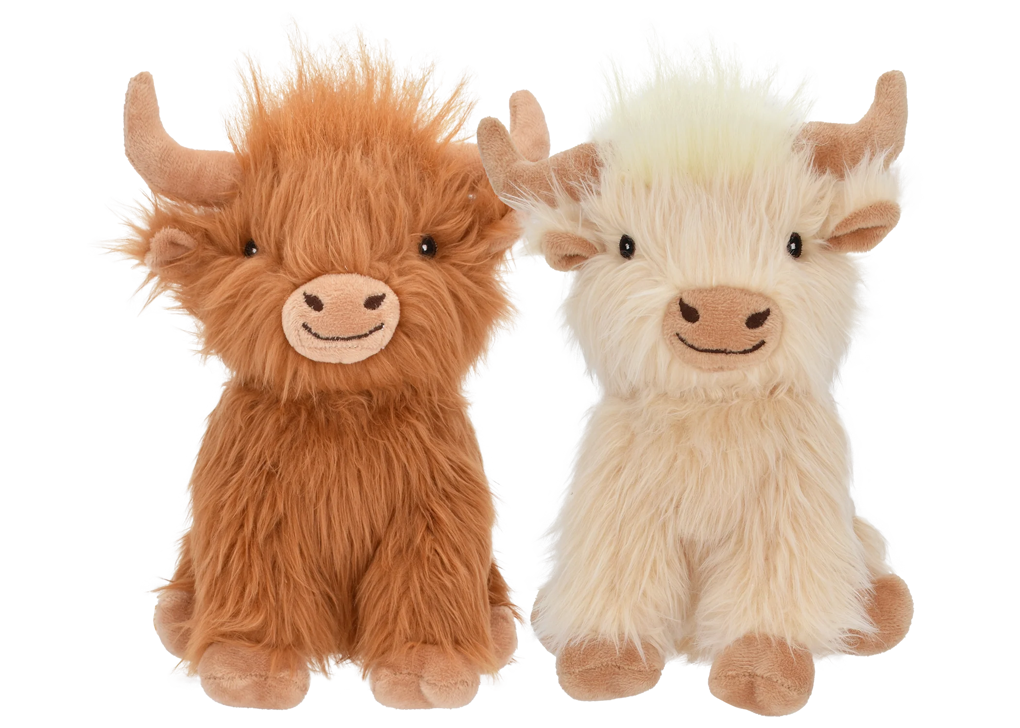 Multipet Plush Dog Toy Highland Cow 14in Assorted - Image 1