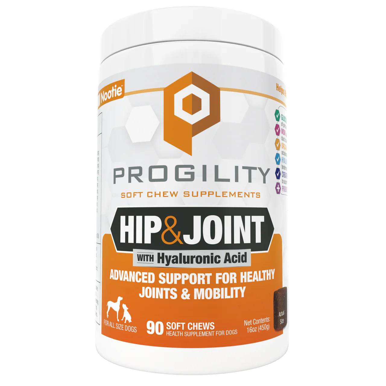 Nootie Progility Hip & Joint Soft Chew Dog Supplement 90ct - Image 1