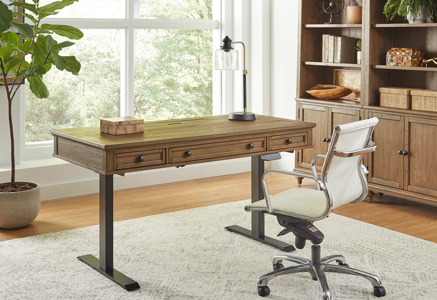 I3002-360T/IUAB-301 ASPENHOME 60" ADJ. LIFT DESK - Image 1