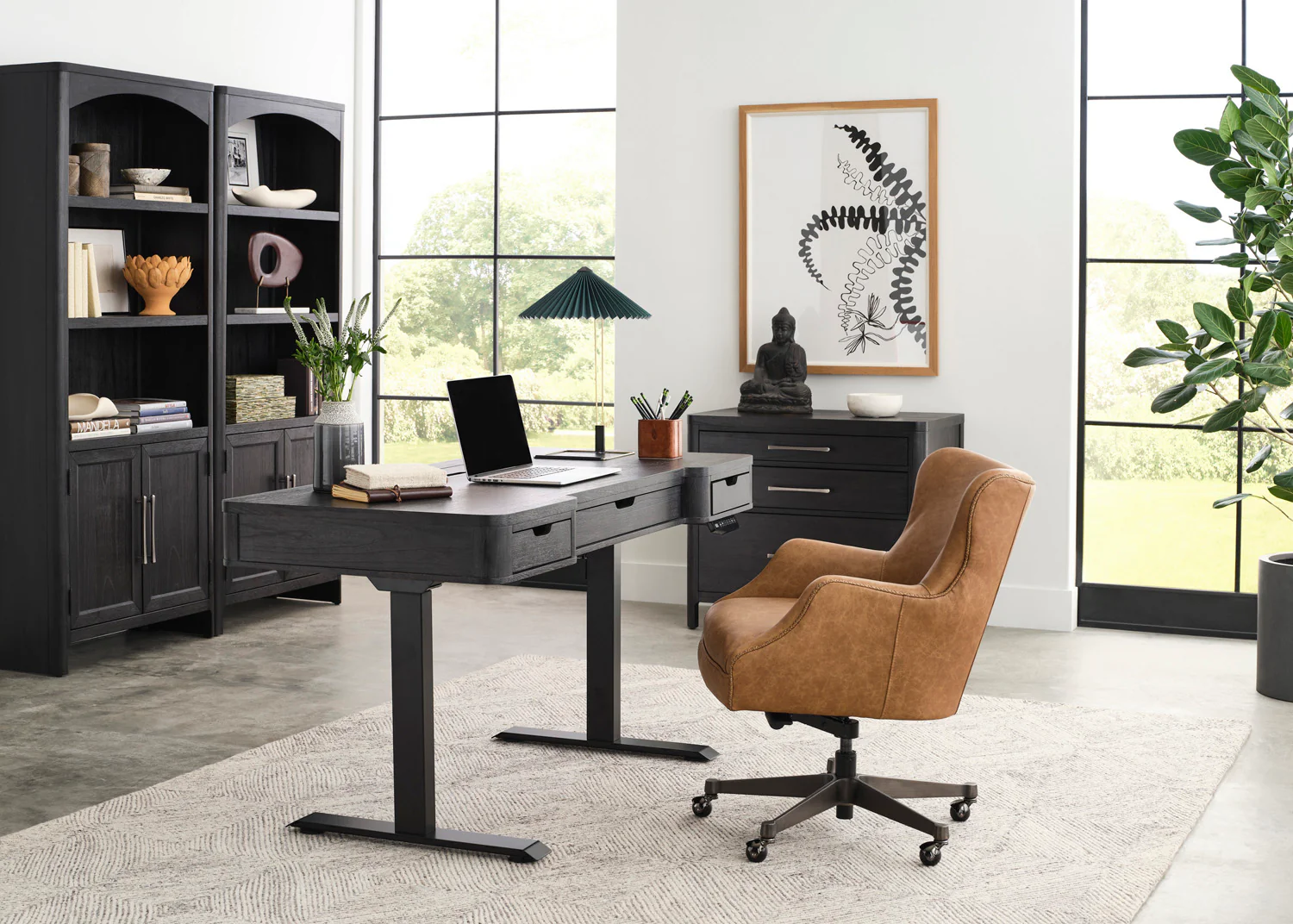 I3327-360T/IUAB-301-1  60″ LIFT DESK Sloane Collection by aspenhome